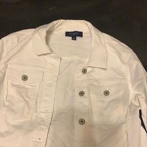 White Jean Jacket from Talbots